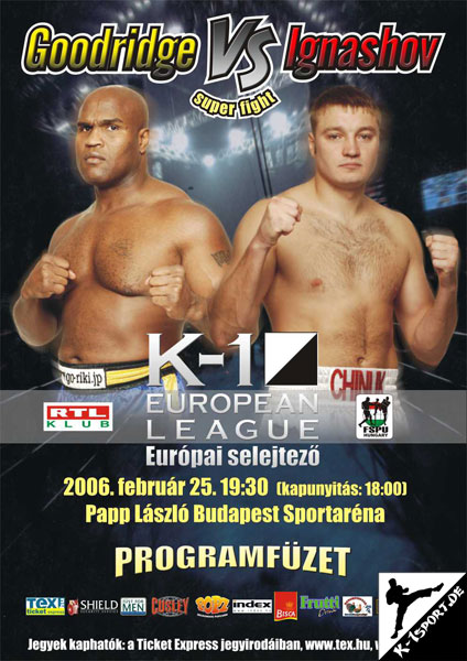 Plakat (Gary Goodridge, Alexey Ignashov) (K-1 Hungary Grand Prix 2006 in Budapest)