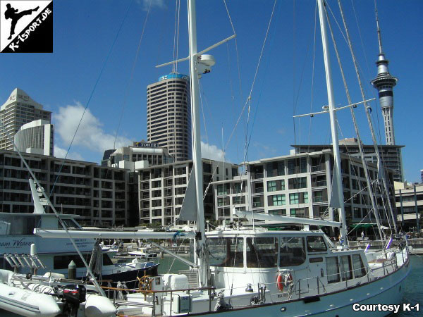 Der Hafen von Auckland