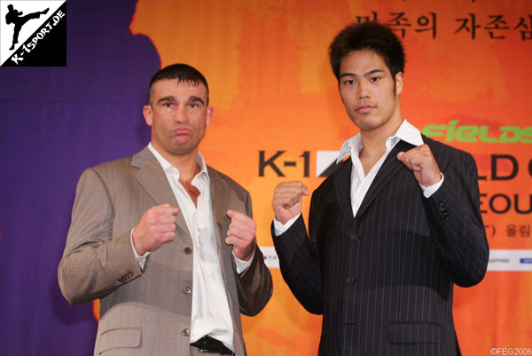 Press Conference (Peter Aerts, Hiraku Hori) (K-1 World Grand Prix 2006 in Seoul)