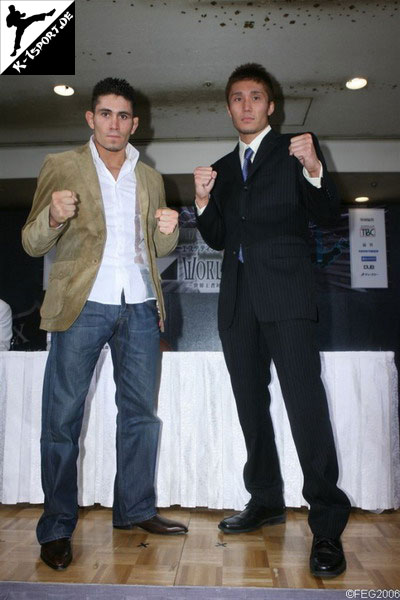 Pressekonferenz (Drago, Naoki Samukawa) (K-1 World Max 2006 Champions' Challenge)