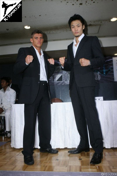 Press Conference (Albert Kraus, Yoshihiro Sato) (K-1 World Max 2006 Champions' Challenge)