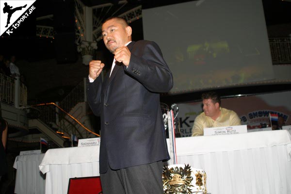 Pressekonferenz (Hiromi Amada) (K-1 World Grand Prix 2007 in Amsterdam)