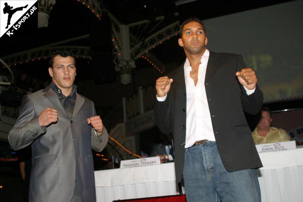 Pressekonferenz (Zabit Samedov, James Phillips) (K-1 World Grand Prix 2007 in Amsterdam)