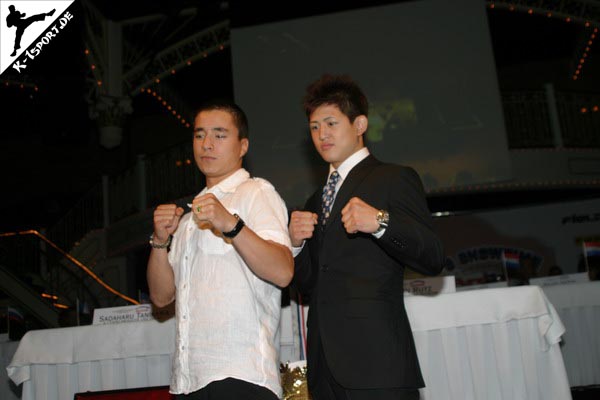 Pressekonferenz (Roy Tan, Hiroya) (K-1 World Grand Prix 2007 in Amsterdam)
