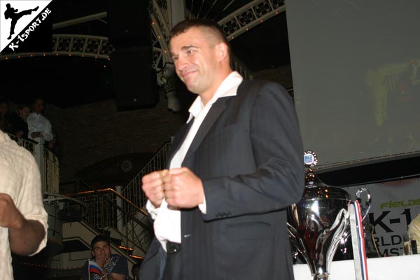 Pressekonferenz (Ruslan Karaev, Peter Aerts) (K-1 World Grand Prix 2007 in Amsterdam)