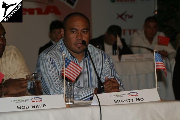 Pressekonferenz (Mighty Mo) (K-1 World Grand Prix 2007 in Amsterdam)