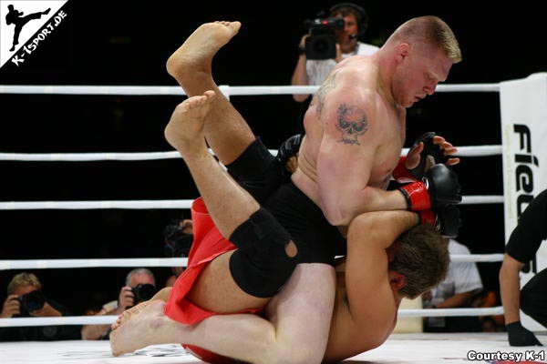 Lesnar besiegt Kim beim K-1 Dynamite USA