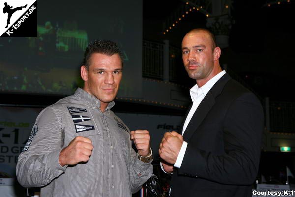 Press Conference (Brecht Wallis, Bjorn Bregy) (K-1 World Grand Prix 2007 in Amsterdam)