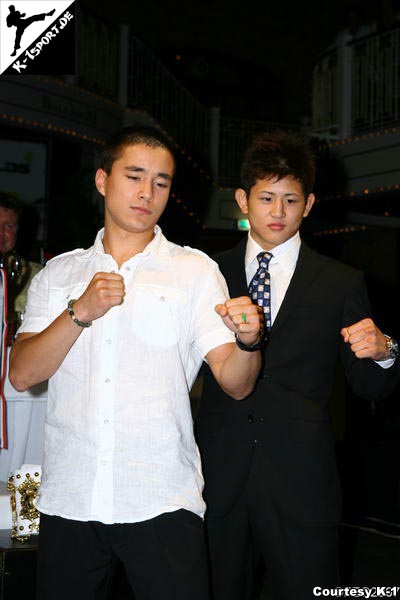 Pressekonferenz (Roy Tan, Hiroya) (K-1 World Grand Prix 2007 in Amsterdam)