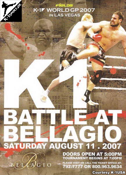 Plakat (Gary Goodridge, Hong-man Choi, The Predator) (K-1 World Grand Prix 2007 in Las Vegas)