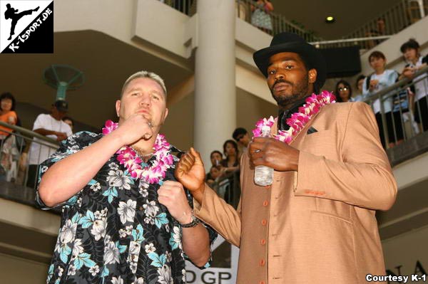 Press Conference (Jan 'The Giant' Nortje, Julius Long) (K-1 World Grand Prix 2007 in Hawaii)
