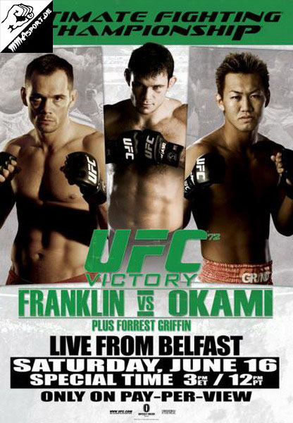 Plakat (Rich Franklin, Forrest Griffin, Yushin Okami) (UFC 72: Victory)