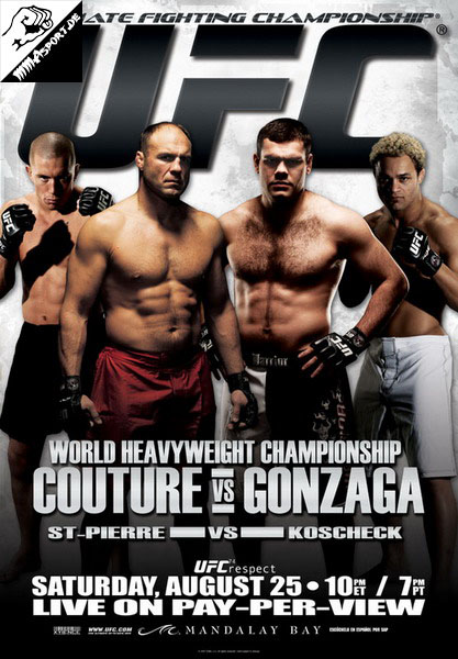 Plakat (Georges St-Pierre, Randy Couture, Gabriel Gonzaga, Josh Koschek) (UFC 74: Respect)