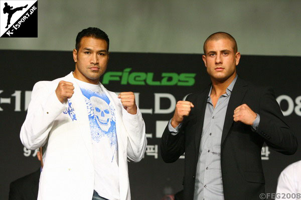 Pressekonferenz (Ray Sefo, Gokhan Saki) (K-1 World Grand Prix 2008 Final Elimination)