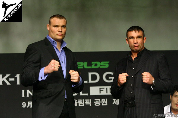 Press Conference (Semmy Schilt, Peter Aerts) (K-1 World Grand Prix 2008 Final Elimination)
