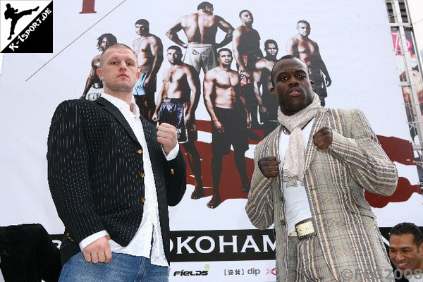 Pressekonferenz (Paul Slowinski, Melvin Manhoef) (K-1 WORLD GRAND PRIX 2008 FINAL)