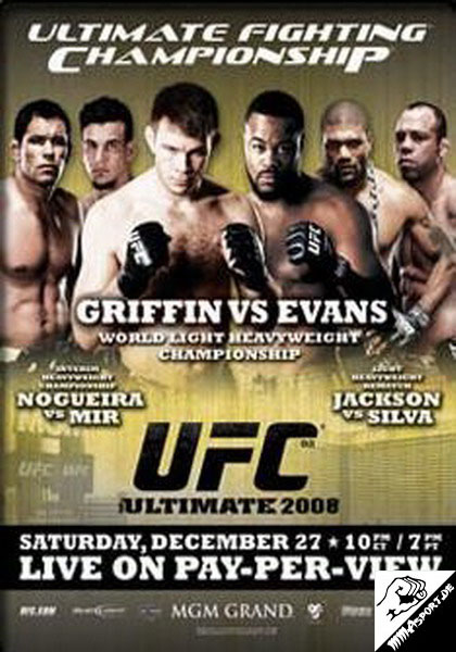 Plakat (Antonio Rodrigo Nogueira, Frank Mir, Forrest Griffin, Rashad Evans, Quinton Jackson, Wanderlei Silva) (UFC 92: The Ultimate 2008)