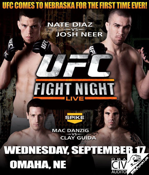Poster (Nate Diaz, Mac Danzig, Clay Guida, Josh Neer) (UFC Fight Night 15: Diaz vs. Neer)