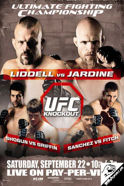Plakat (Mauricio Rua, Chuck Liddell, Forrest Griffin, Keith Jardine, Diego Sanchez, Jon Fitch) (UFC 76: Knockout)