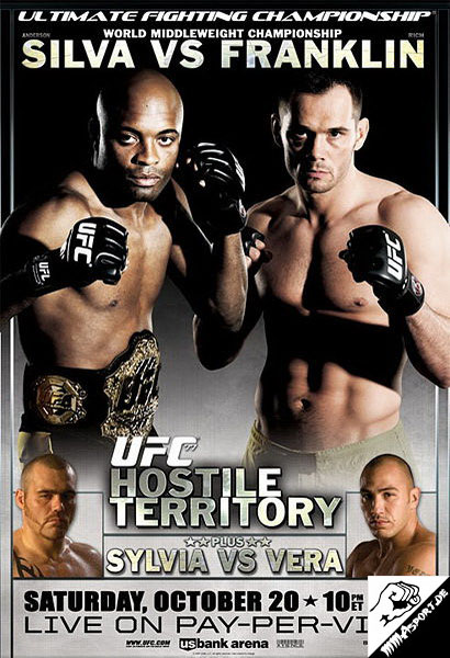 Plakat (Tim Sylvia, Anderson Silva, Rich Franklin, Brandon Vera) (UFC 77: Hostile Territory)
