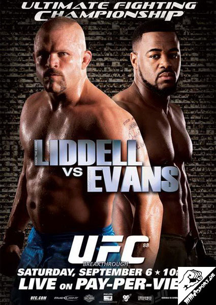 Plakat (Chuck Liddell, Rashad Evans) (UFC 88: Breakthrough)