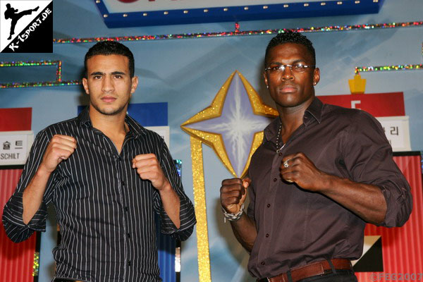 Badr Hari and Remy Bonjasky