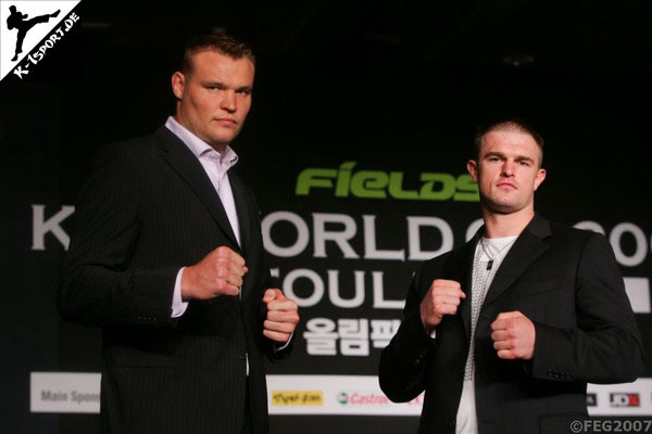 Press Conference (Semmy Schilt, Paul Slowinski) (K-1 World Grand Prix 2007 Final Elimination)