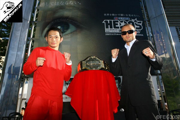 Press Conference (Caol Uno, Andre Dida) (Hero's Middleweight Tournament FINAL 2007)