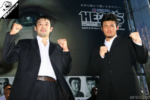 Pressekonferenz (Kazushi Sakuraba, Katsuyori Shibata) (Hero's Middleweight Tournament FINAL 2007)
