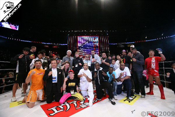  Katsuyori Shibata, Semmy Schilt, Kazushi Sakuraba, Hiroya, Taishi Hiratsuka, Hideo Tokoro, Yoshihiro Sato, Shinya Aoki, Artur Kyshenko, J.Z. Calvan, Hayato Sakurai, Badr Hari, Melvin Manhoef, Mighty Mo, Andy Ologun, Masato, Minowaman, Bob Sapp, Errol Zimmerman, Dong Sik Yoon, Hong-man Choi, Alistair Overeem, Kiyoshi Tamura (K-1 PREMIUM 2008 Dynamite!!)