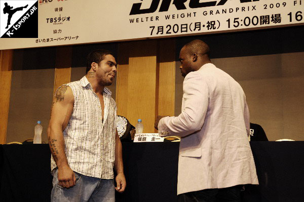 Pressekonferenz (Paulo Filho, Melvin Manhoef) (DREAM.10 Welter Weight Grand Prix 2009 Final Round)