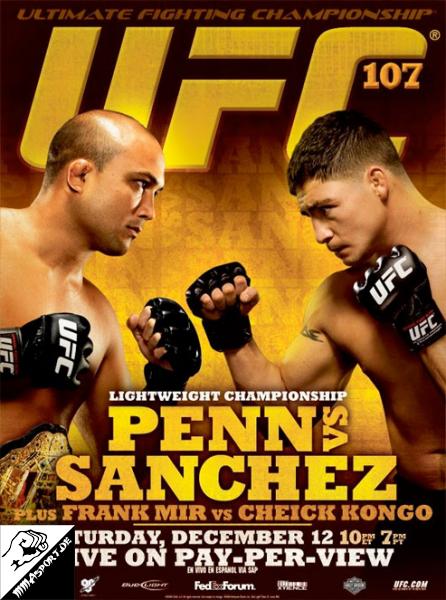 Poster (B. J. Penn, Diego Sanchez) (UFC 107: Penn vs. Sanchez)
