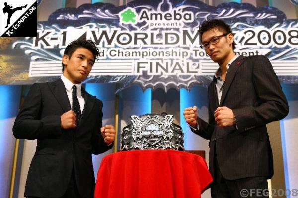 Pressekonferenz (Masato, Yoshihiro Sato) (K-1 World Max 2008 Final)