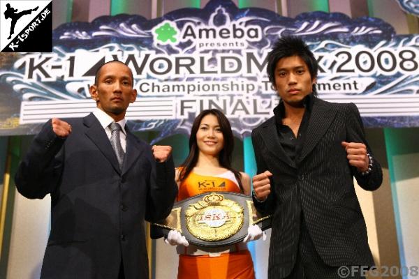 Pressekonferenz (Susumu Daiguji, Daisuke Uematsu) (K-1 World Max 2008 Final)