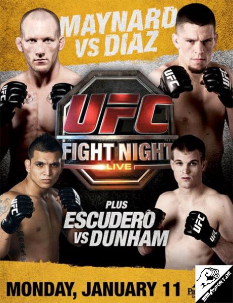 Poster (Gray Maynard, Efrain Escudero, Evan Dunham, Nate Diaz) (UFC Fight Night 20: Maynard vs. Diaz)
