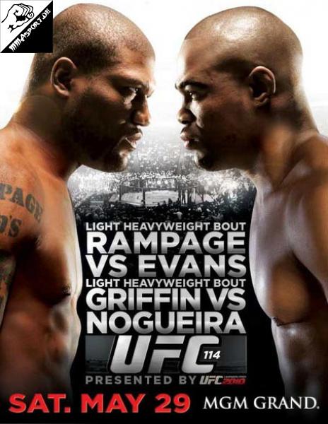 Plakat (Quinton Jackson, Rashad Evans) (UFC 114: Rampage vs. Evans)